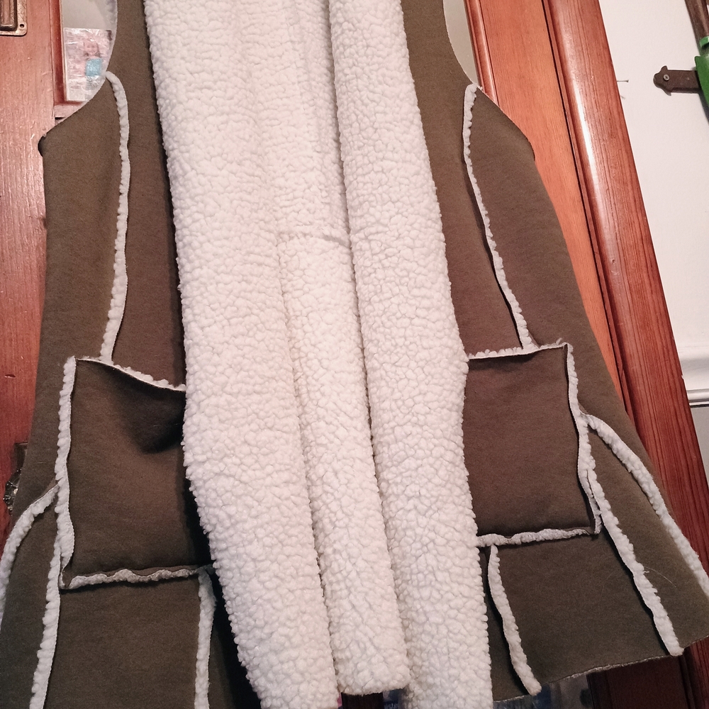 Indigo Soul Cream Sherpa Vest
